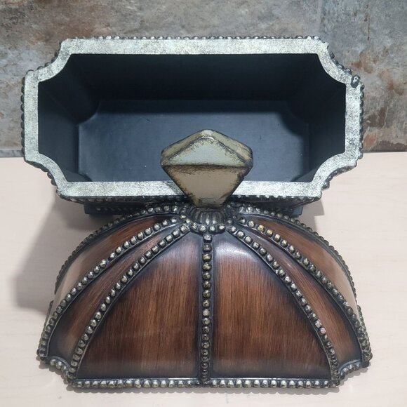 Large Aleron Box Decorative Trinket Dome Lid - Picture 3 of 13